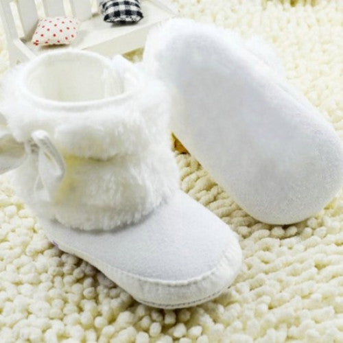 White Bow Knot Baby Princess Shoes