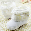 White Bow Knot Baby Princess Shoes
