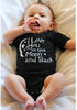 Letters Printed Baby Jumpsuit Romper